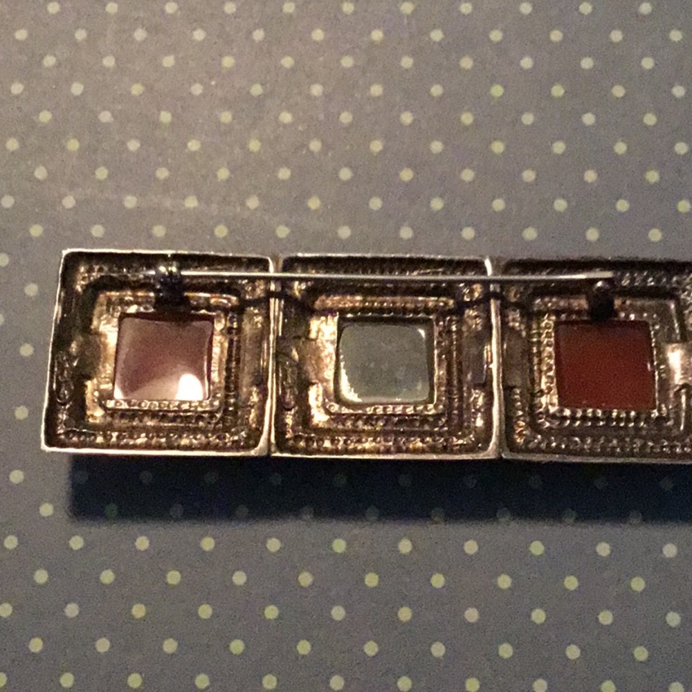 Solid Sterling Silver Brooch Signed With Hardston… - image 3